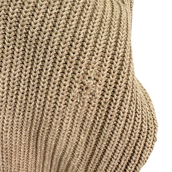 LL.. Bean Men's Cotton Zip Sweater Cardigan Khaki Large - Picture 7 of 11